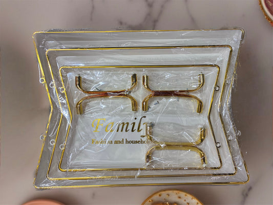 MODERN KITCHEN SERVING TRAY SET OF THREE
