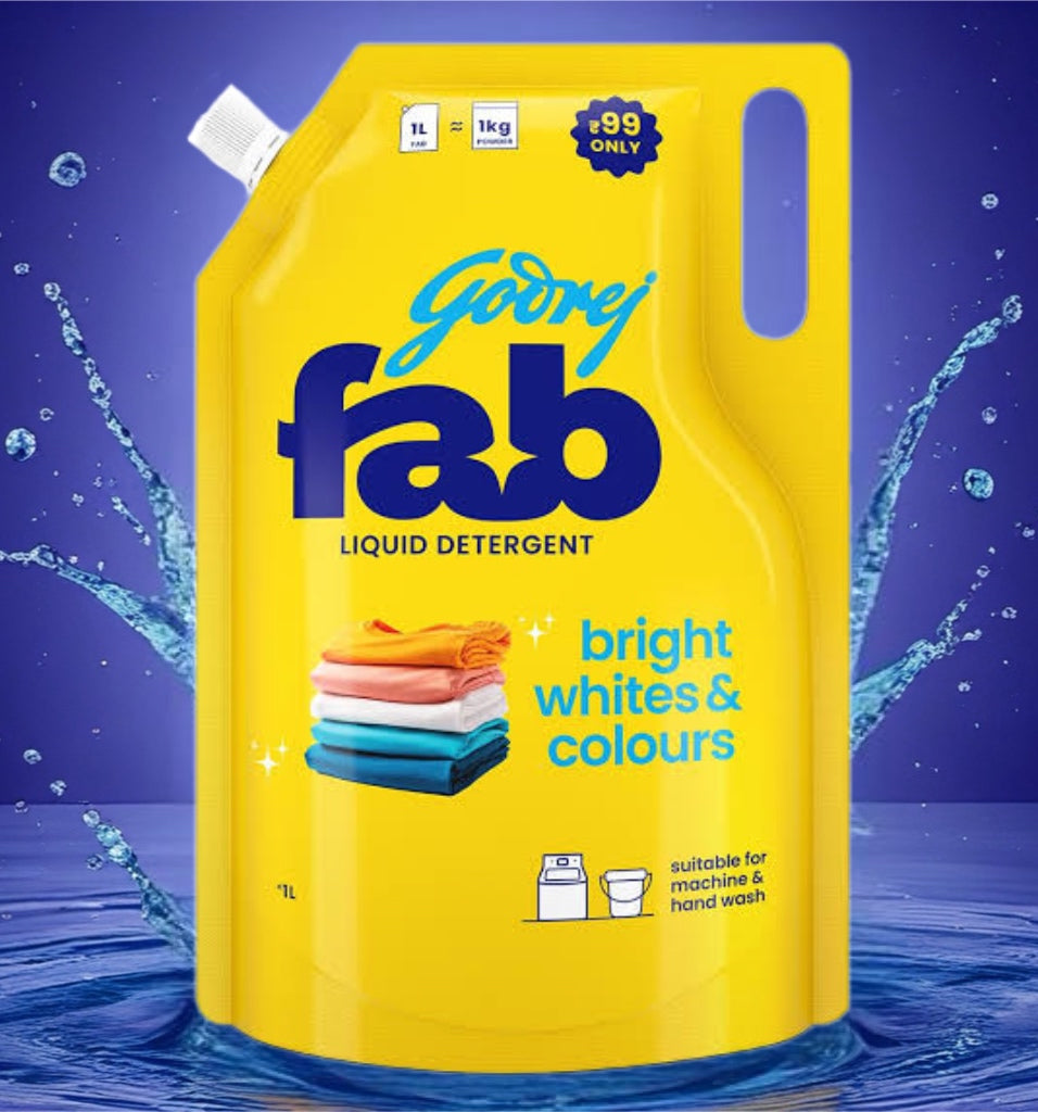 GODREJ FAB DETERGENT LIQUID 950ml @ ₹99