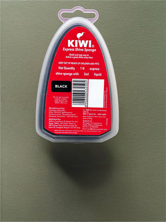 KIWI EXPRESS SHINE SPONGE BLACK 2x
