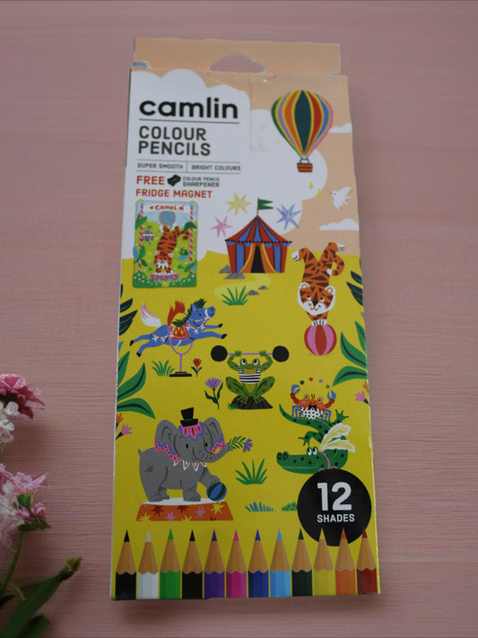 CAMLIN COLOUR PENCILS LONG 12 SHADES