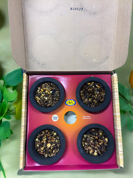 NAIVEDYA CUP SAMBRANI JUMBO PACK OF 4