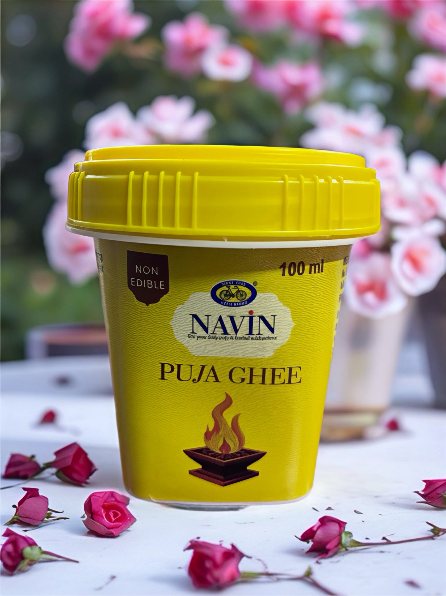 NAVIN PUJA GHEE 100ml jar pack of 10