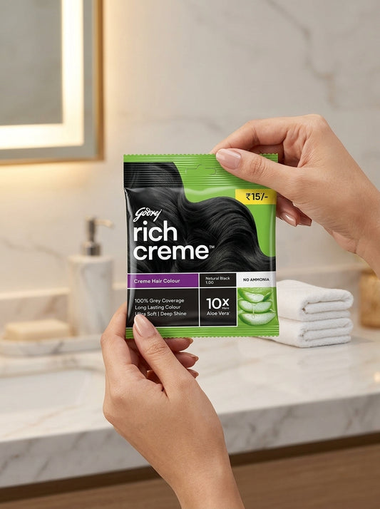 GODREJ EXPERT CREME HAIR DYE (11G COLOURANT PLUS 11ML DEVELOPER) PACK OF 10