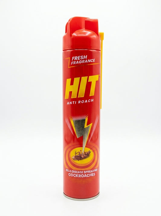HIT SPRAY 625ML 400G FRESH FRAGRANCE ANTI ROACH. KILLS DISEASE SPEADING COCKROACHES