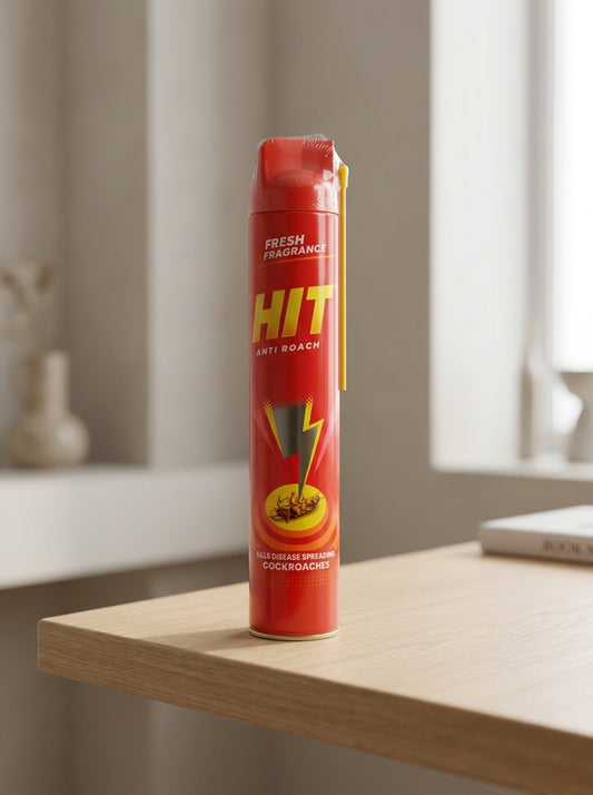 HIT SPRAY FRSH FRAGRANCE ANTI ROACH SPRAY 400ML 256.1G KILLS DISEASE SPREADING COCKROACHES