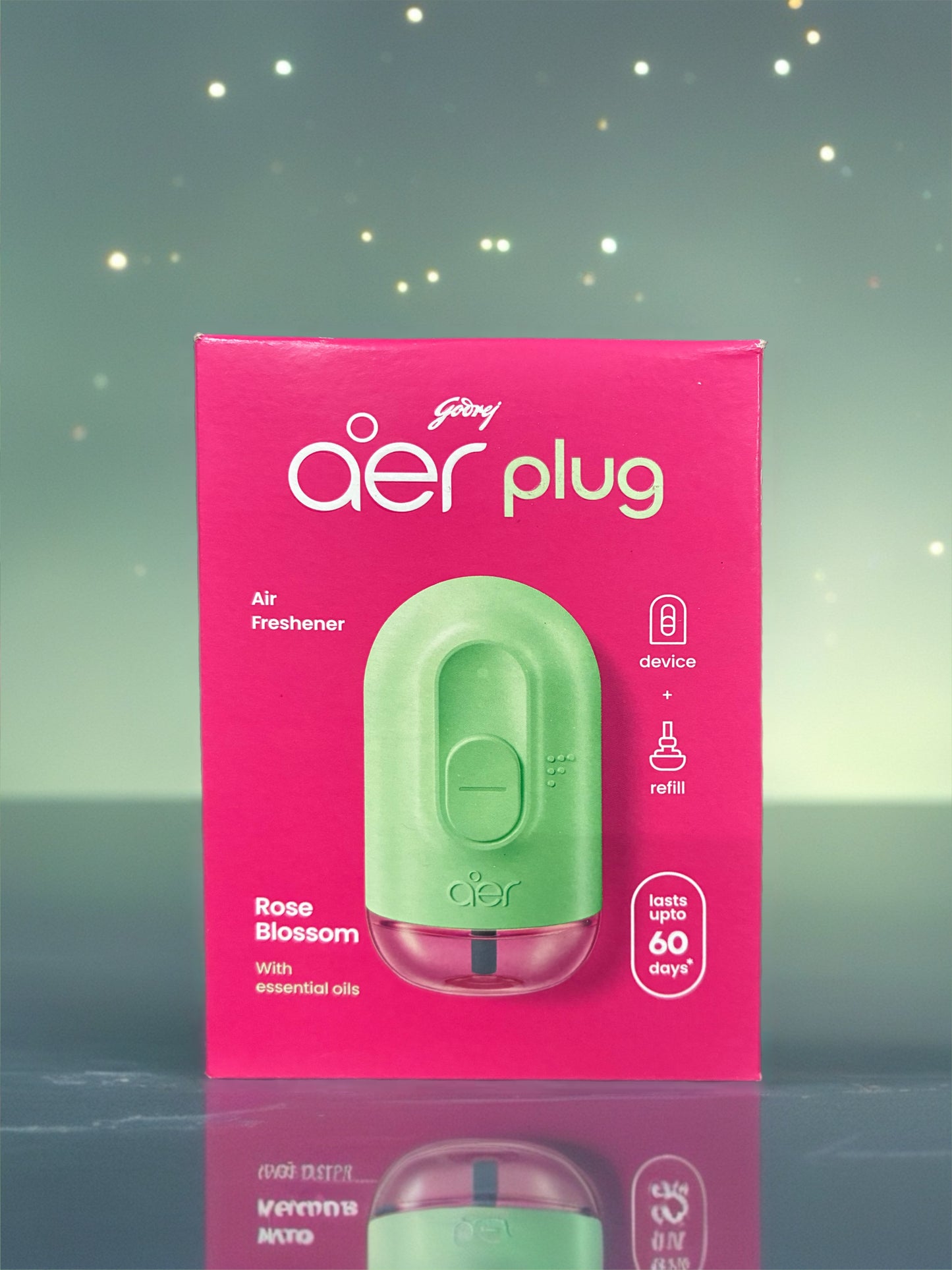 GODREJ AER PLUG ROSE BLOSSOM DEVICE PLUS REFILL 230V 15W