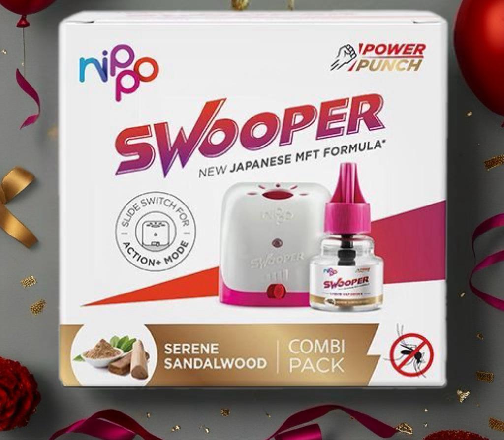 நிப்போ ஸ்வூப்பர்கொசு விரட்டும் திரவம் மற்றும் இயந்திர கூட்டுப் பொதி