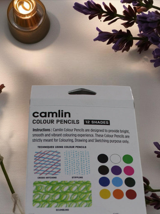 CAMLIN COLOUR PENCILS LONG 12 SHADES