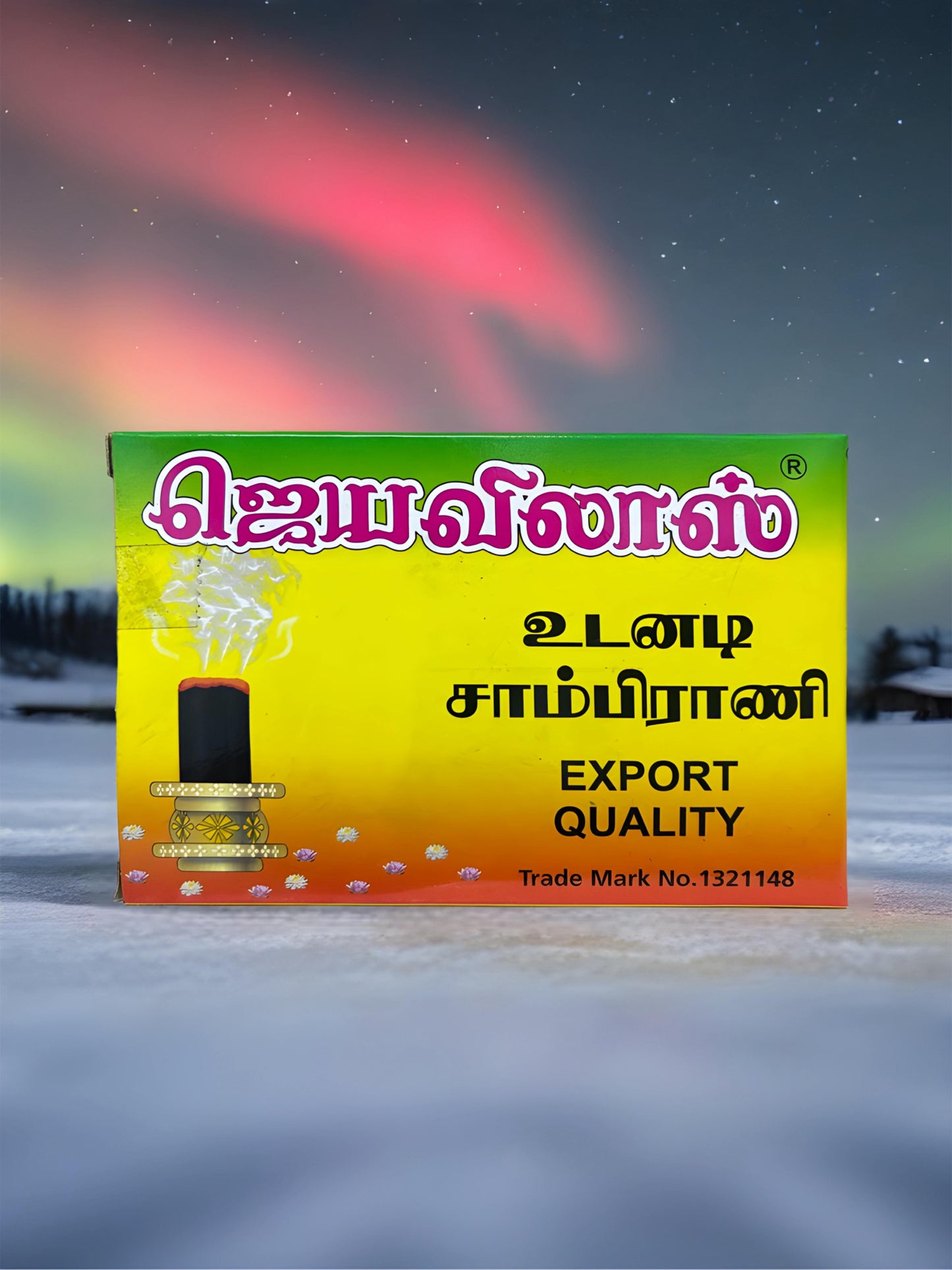 JEYAVILAS INSTANT SAMBRANI 16 STICKS * 10 BOXES