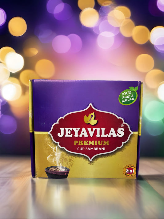 JEYAVILAS CUP SAMBRANI 12NO PACK WITH SAMBRANI POWDER FREE