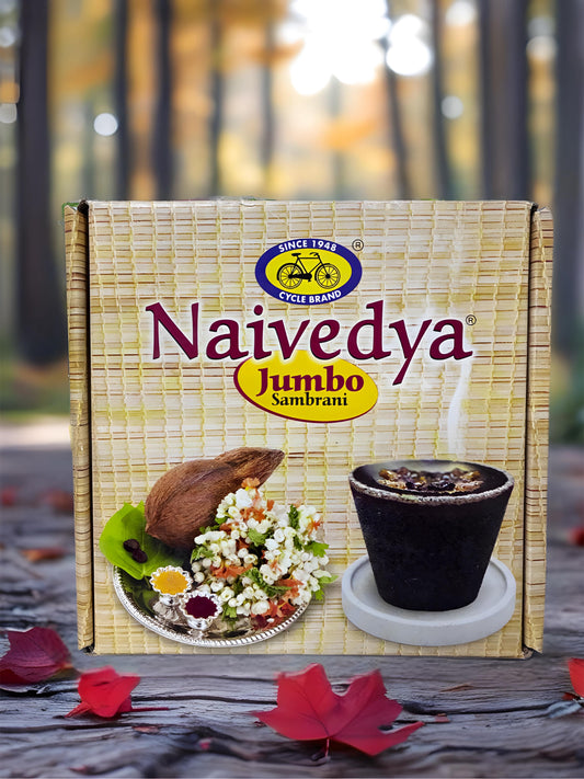 NAIVEDYA CUP SAMBRANI JUMBO PACK OF 4