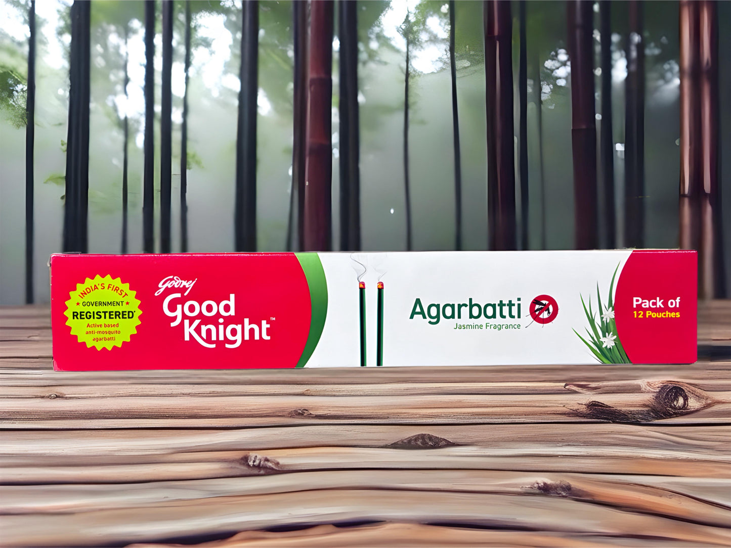 GOOD NIGHT MOSQUITO REPELLENT AGARBATHI 12 POCHES EACH CONTAINS 8 STICKS JASMINE SCENTED