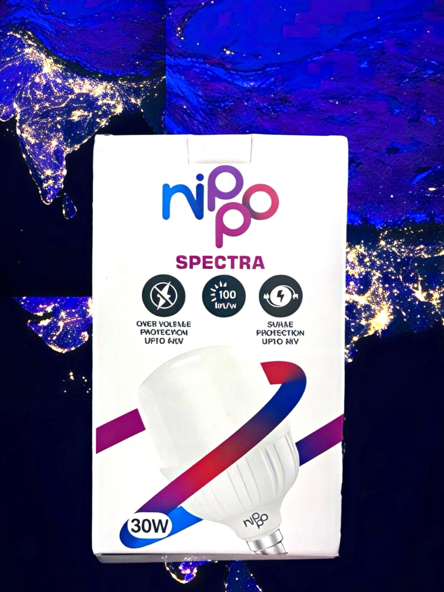 NIPPO LED BULB 30W 30W/B22 220-240V AC, 50HZ 6500K 3000LM 25000HRS CRI>80 CCT>0.9