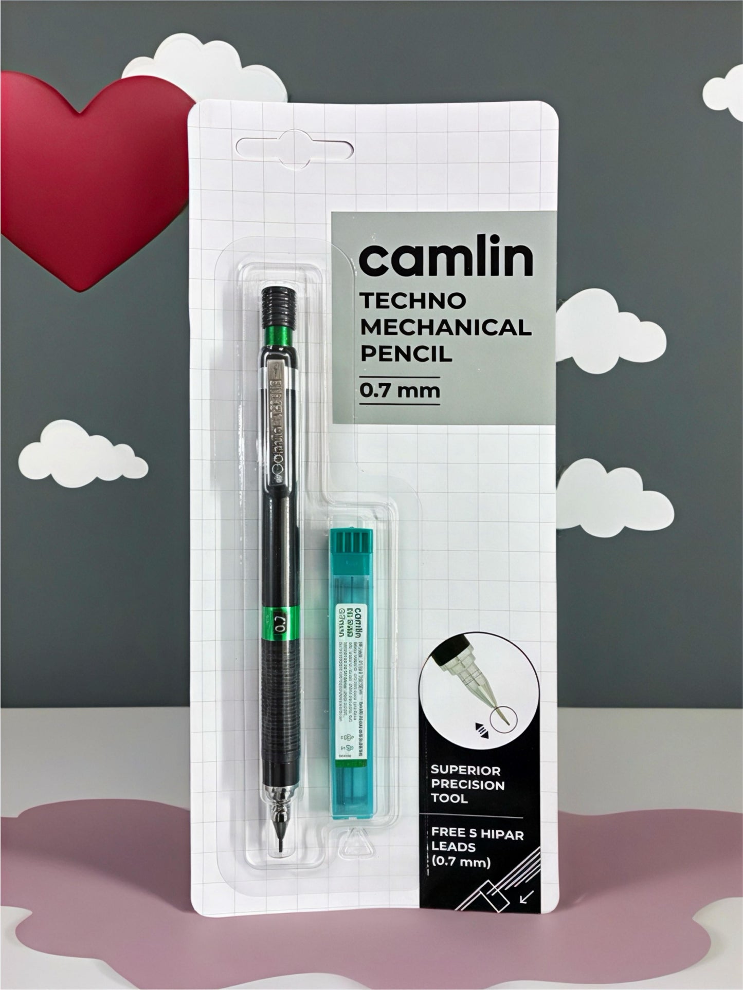 CAMLIN TECHNO MECHANICAL PENCIL 0.7MM PACK OF 2