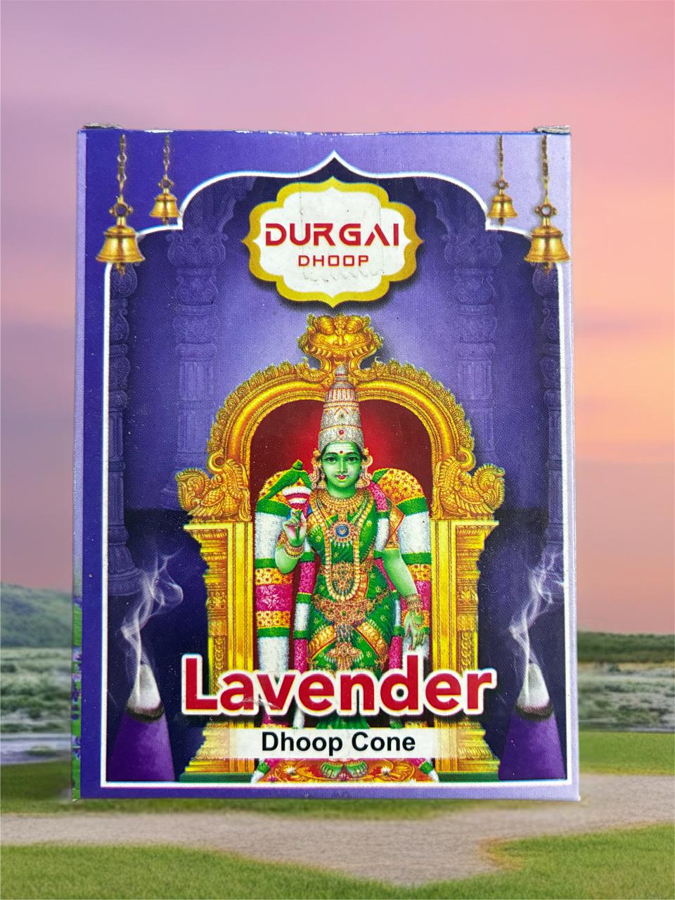 DURGAI LAVENDER DHOOP CONE PACK OF 100 CONES